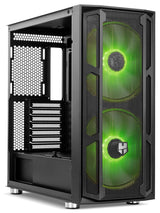 Caja Pc Nox Torre Atx Hummer Nova Argb 2xven 200mm Argb/Control Led/Lateralcristaltemplad Nxhummernova