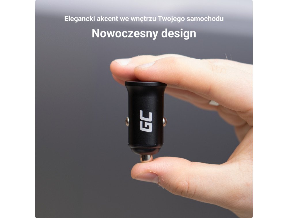 EAN 5904326375840 - Green Cell GC CADM-GC-38AC - USB-Ladegeraet 38 W 1x USB-C USB-A schwarz Linterna, GPS, Auriculares, Teléf imagen 6