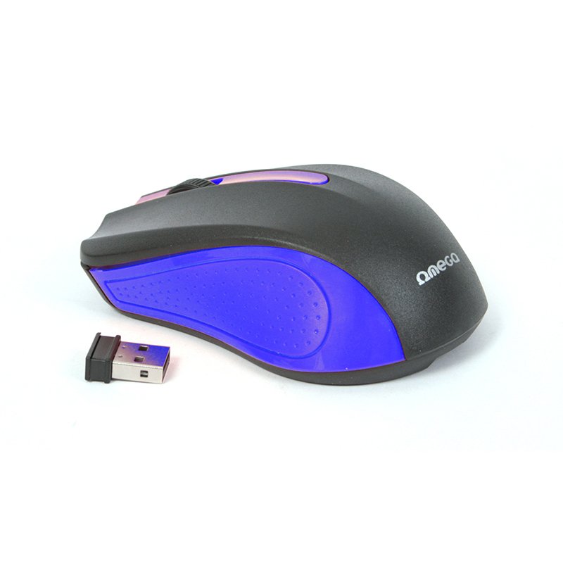Omega Raton Inalambrico 2,4ghz 1000dpi Nano Usb Om0419bl Azul