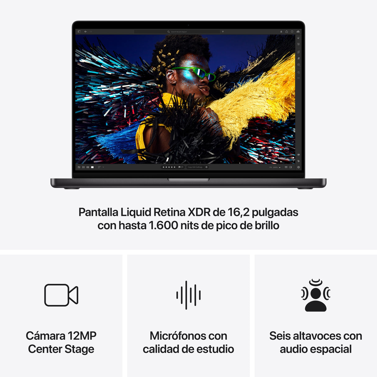 EAN 195949871139 - Apple MacBook Pro Apple M M4 Max Portátil 41,1 cm (16.2") 48 GB 1 TB SSD Wi-Fi 6E (802.11ax) macOS Sequoia imagen 6