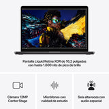 EAN 195949871139 - Apple MacBook Pro Apple M M4 Max Portátil 41,1 cm (16.2") 48 GB 1 TB SSD Wi-Fi 6E (802.11ax) macOS Sequoia imagen 6