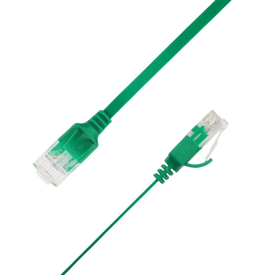 Flat U/Utp Cat6a Green 4.5m Awg 34/7, Pvc, 1x4mm Utp-Fl6a-00450-Gr