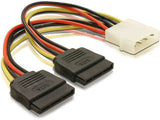 Delock Cable Alimentacion Molex A Doble Sata 0.15m 60102