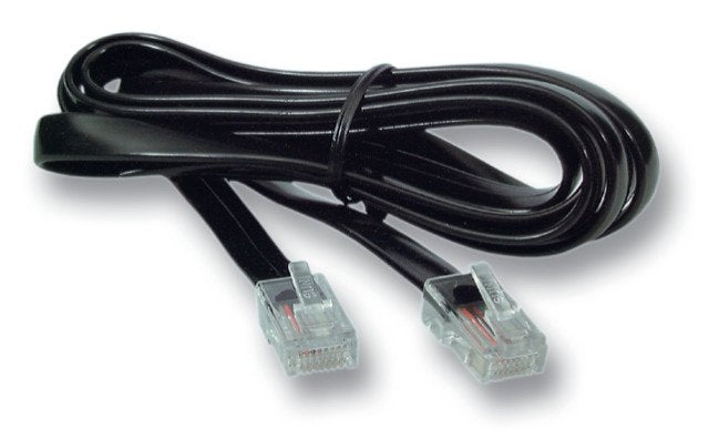 Efb Modularcable Schwarz, 2 X Rj10 (4 4) Stecker, 1:1, 0,3 M