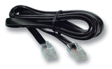 Efb Modularcable Schwarz, 2 X Rj10 (4 4) Stecker, 1:1, 0,3 M