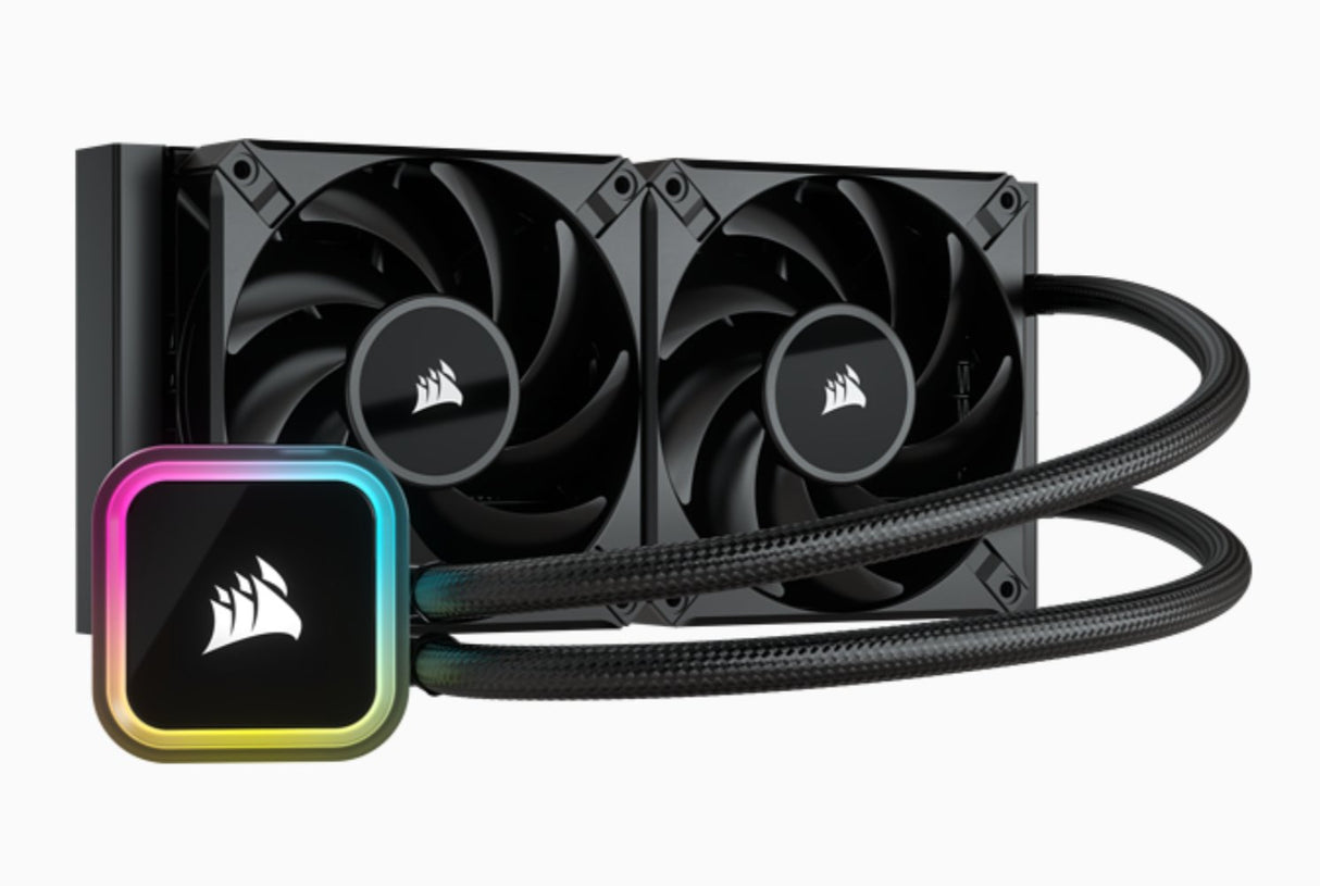 EAN 840006648109 - Corsair H100i Procesador Sistema de refrigeración líquida todo en uno 12 cm Negro 1 pieza(s) imagen 1
