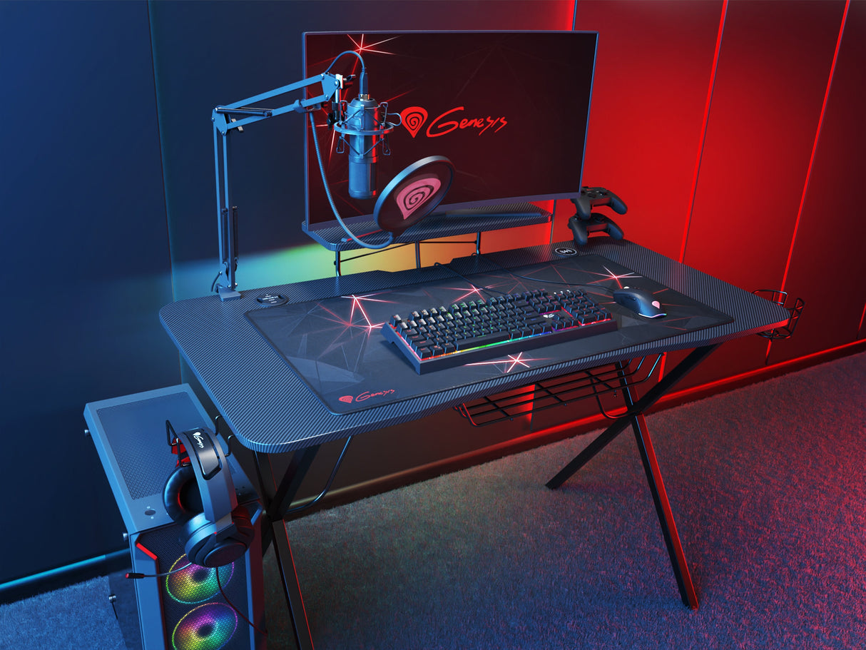 Genesis Holm 300 Rgb Mesa Gaming Negra
