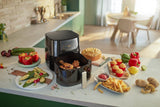 Philips 3000 Series Hd9270/70 Freidora  De Aire Sencillo 6,2 L Independiente 2000 W Negro, Plata