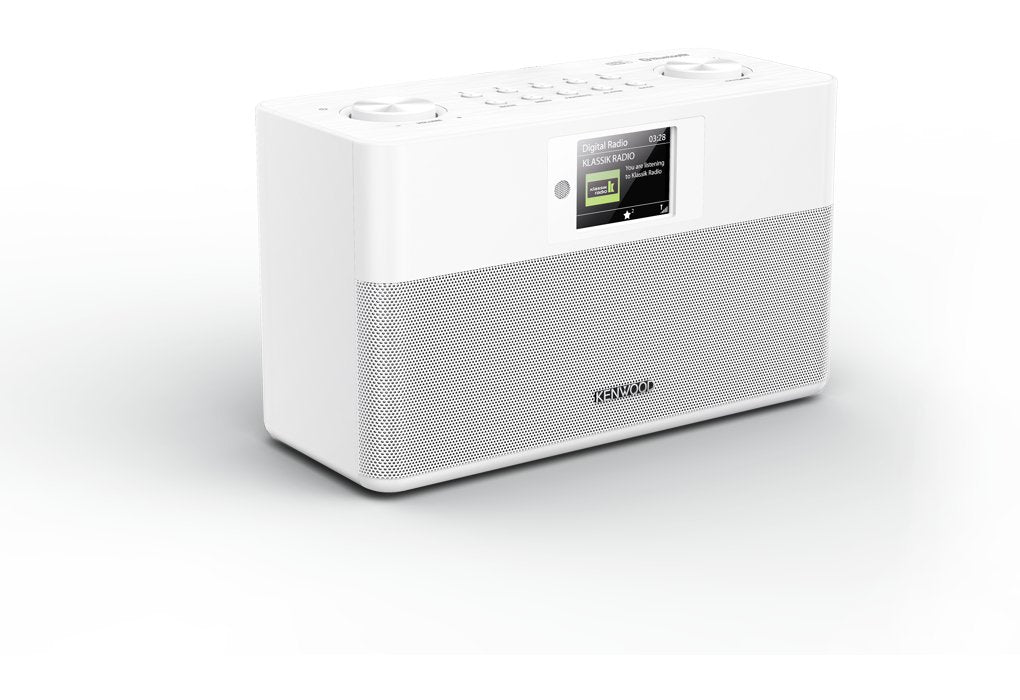Kenwood Cr-M80dab Dab+ Radio, Grosses Tft Farbdisplay, Bluetooth Blanco
