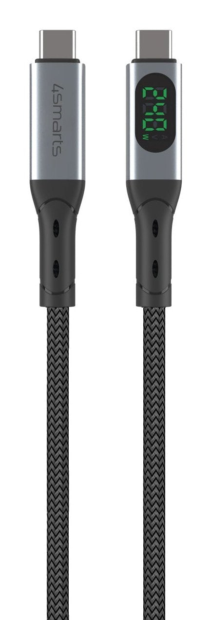 EAN 4252011911202 - 4smarts 541438 cable USB USB4 Gen 2x2 1,5 m USB C Negro, Gris imagen 2
