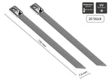 Good Connections Edelstahl-Cablebinder 150mmx7,9mm 20 St.