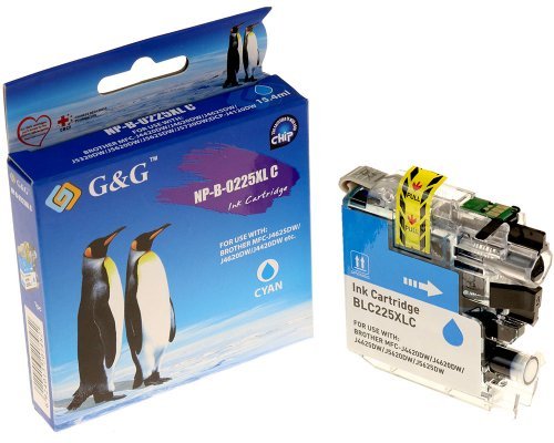 G&G Tintencartucho Compatible Con Brother Lc-225xlc Cyan