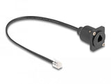 Delock Cable Rj10 Tipo D Macho A Hembra Negro 30 Cm