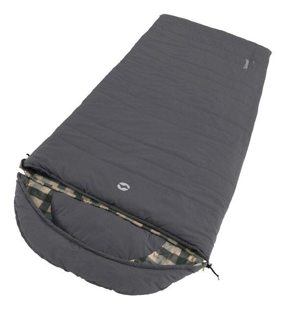 Saco De Dormir Outwell Camper Cremallera Izquierda Gris