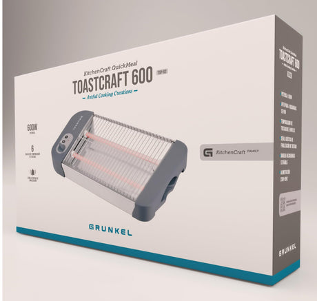 EAN 8426156013138 - Grunkel TSP-G2 tostadora 6 4 rebanada(s) 600 W Gris, Acero inoxidable imagen 7