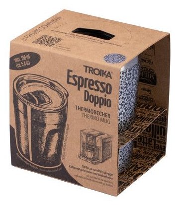 Troika Thermobecher Espresso Doppio Titanfarben