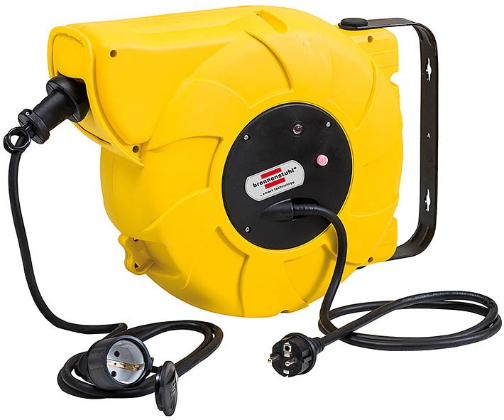 EAN 4007123616671 - Brennenstuhl 1241000300 base múltiple 18 m 1 salidas AC Negro, Amarillo imagen 1
