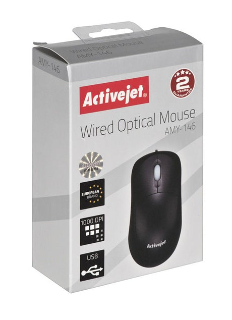 EAN 5901443107026 - Activejet AMY-146 ratón Oficina Ambidextro USB tipo A Óptico 1000 DPI imagen 5