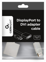 Gembird Adaptador Displayport A Dvi M/H Blanco  A-Dpm-Dvif-002-W