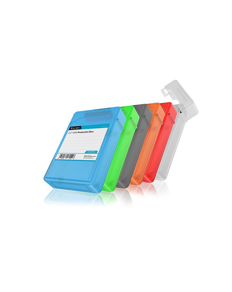 EAN 4250078171126 - ICY BOX IB-AC602b-6 Funda de protección Plástico Azul, Verde, Gris, Naranja, Rojo, Blanco imagen 10