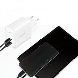 Cargador Logilink 2xusb-C 40 W Blanco