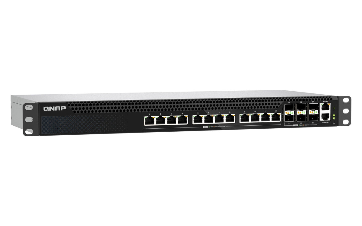 Qnap Qsw-M5218-6f12t, Managed, L3, 10g Ethernet (100/1000/10000), Dúplex Completo, Montaje En Rack, 1u