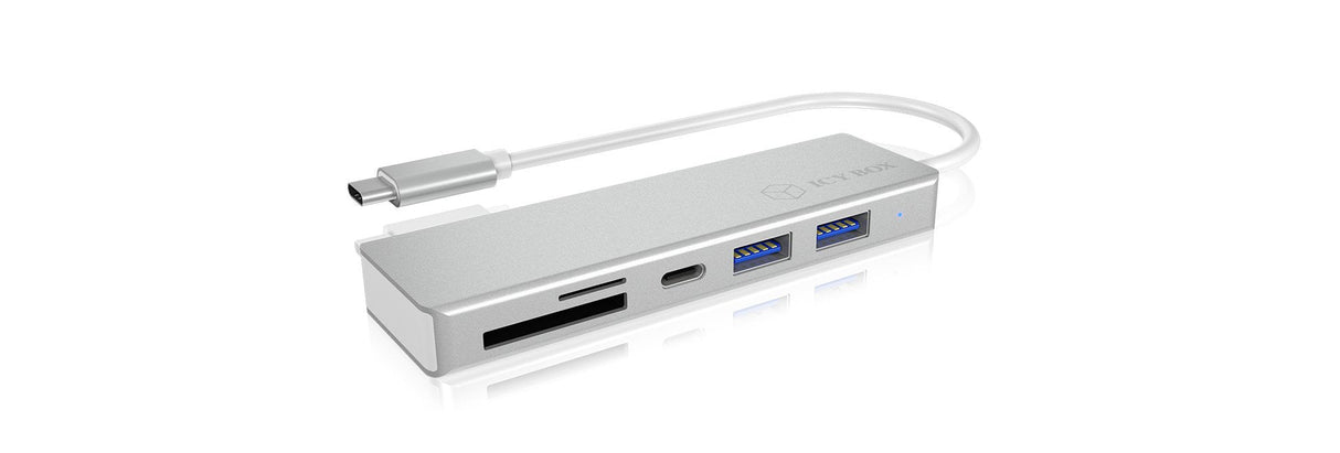 Lector De Tarjetas Externo Raidsonic Hub Y Icybox Usb 3.0 Type-C Ib-Hub1413cr