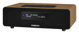 Sangean Ddr-36 Bt Brown Radio Con Sintonización Digital De Sobremesa Dab+ Fm-Rds Bluetooth Entrada Auxiliar