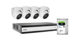 Abus Analog-Video-Set: 4 Mini-Dome-Kameras + Rekorder
