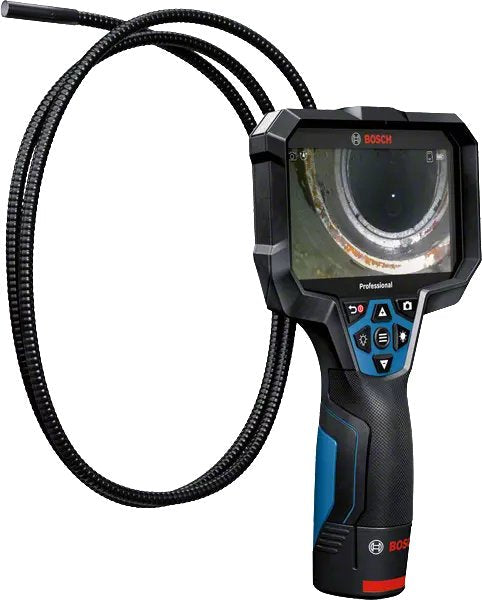 Cámara De Inspección Bosch Professional Gic 12v-5-27 C Professional, 12 Voltios Azul/Negro, Batería De Ion De Litio 2,0 Ah, En L-Boxx