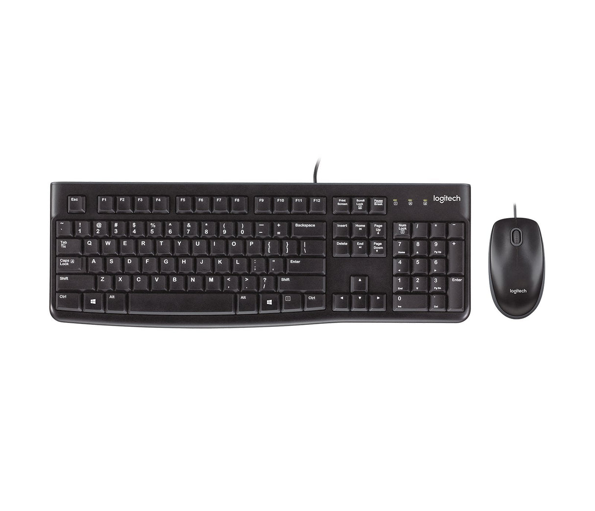 Teclado Nórdico Logitech Desktop Mk120 Ratón Incluido Usb Qwerty Negro