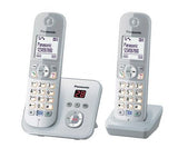 Panasonic Kx-Tg6822 Teléfono Dect Identificador De Llamadas Plata