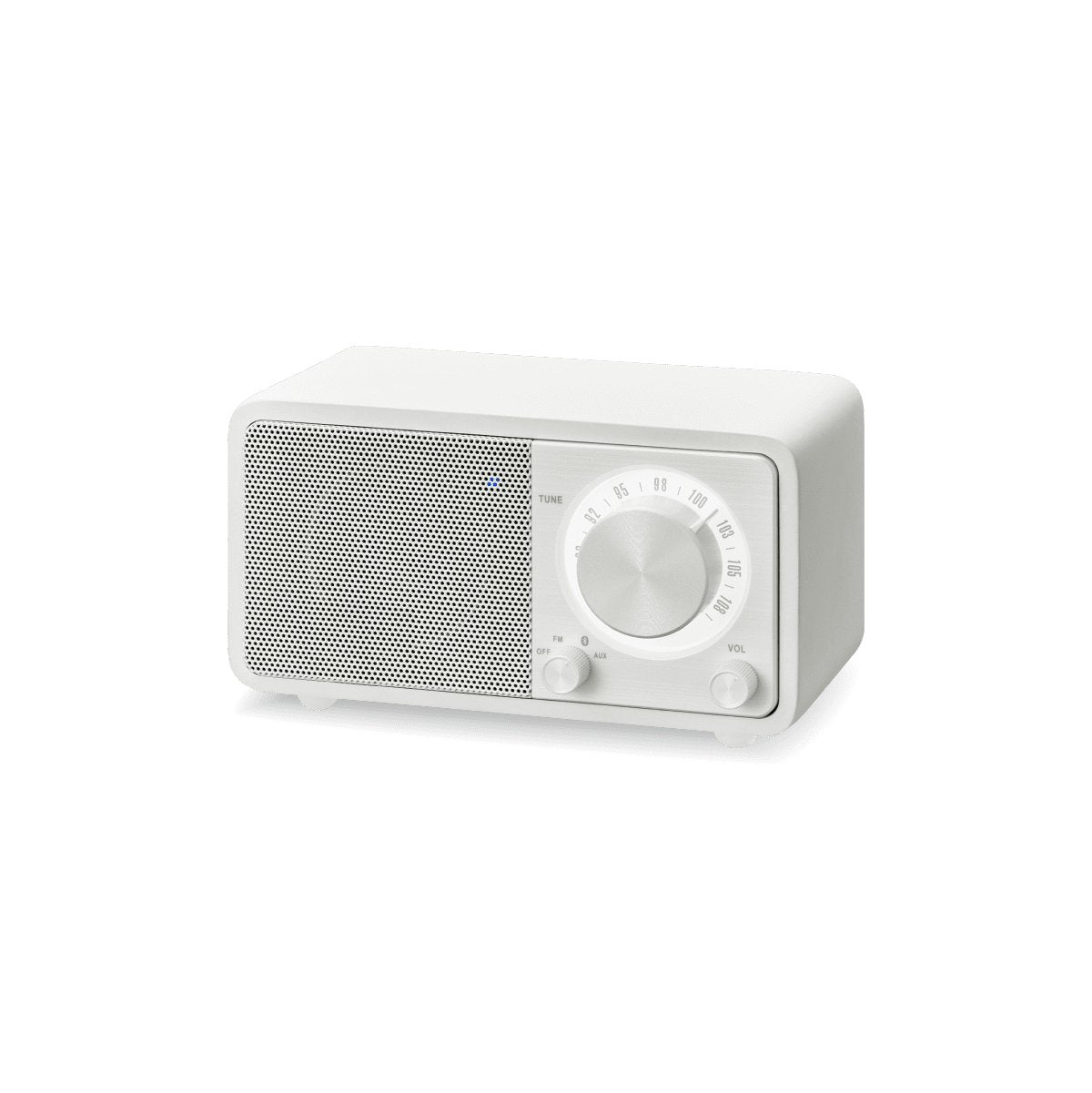 Sangean Wr-7 Blanco Mate Radio Analógica Sobremesa Fm Bluetooth Batería Li-Ion Recargable
