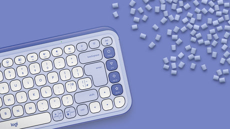EAN 5099206127586 - Logitech 920-013074 teclado Universal Bluetooth QWERTY Internacional de EE.UU. Lila, Blanco imagen 6