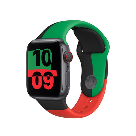 EAN 0195949082276 - Apple MUQ63ZM/A Accesorios para dispositivos vestibles inteligentes Grupo de rock Negro, Verde, Rojo Fluo imagen 2