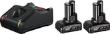 Bateria Recargable Bosch 2x 6.0ah, Gal 12v-40