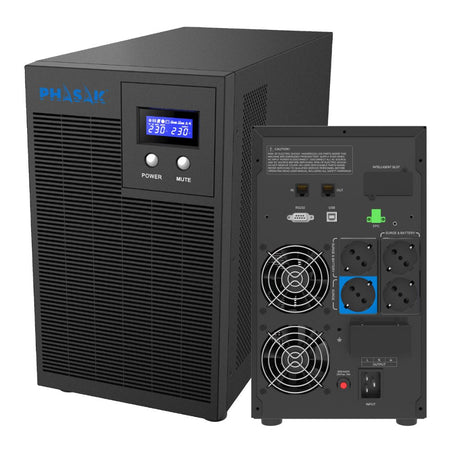 EAN 5605922009275 - Phasak PH 7631 sistema de alimentación ininterrumpida (UPS) Línea interactiva 3,16 kVA 2100 W 4 salidas A imagen 3