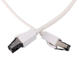 Extralink Lan Patchcord Cat.8 U Ftp 15m 40g Flat Shielded Foiled Twisted Pair Bare Copper White