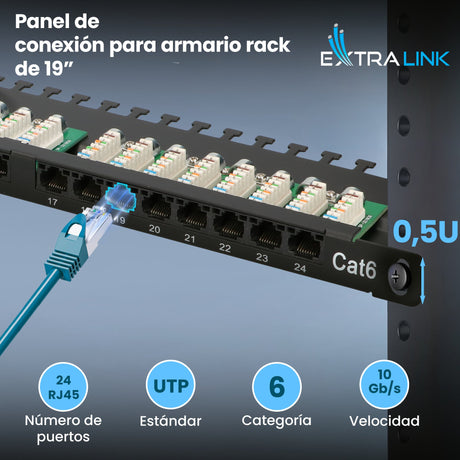 EAN 5902560369663 - Extralink EX.9663 panel de parcheo 0.5U imagen 12