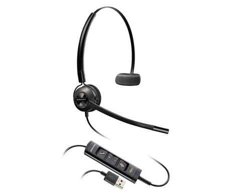 EAN 0197029632913 - Poly EncorePro 545 USB-A Convertible Headset Auriculares Alámbrico Diadema Llamadas/Música USB tipo A Neg imagen 1