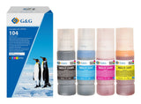 G&G Cartucho Epson 104 C13t00p640 Ecotank 4x 70 Ml Bk C M Y
