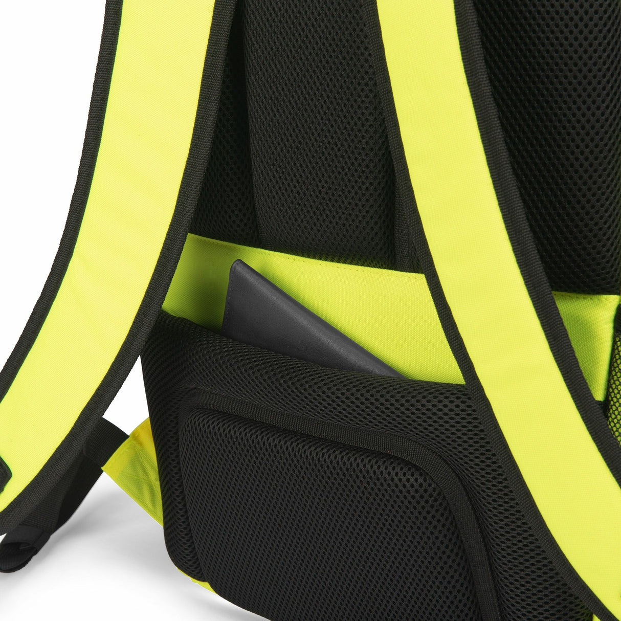 Mochila  Dicota P20471-17  De Senderismo Negro, Gris, Amarillo Tereftalato De Polietileno Reciclado (Rpet)