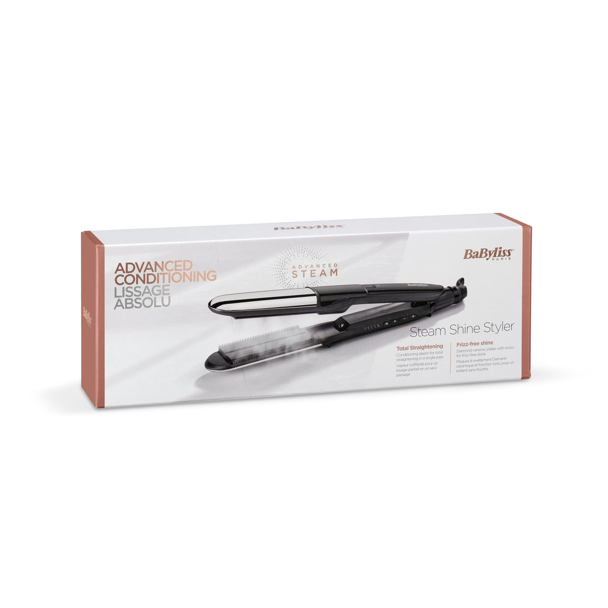 EAN 3030050153408 - BaByliss Steam Mist Styler Plancha de pelo Vapor Negro, Plata 67 W 2,5 m imagen 9