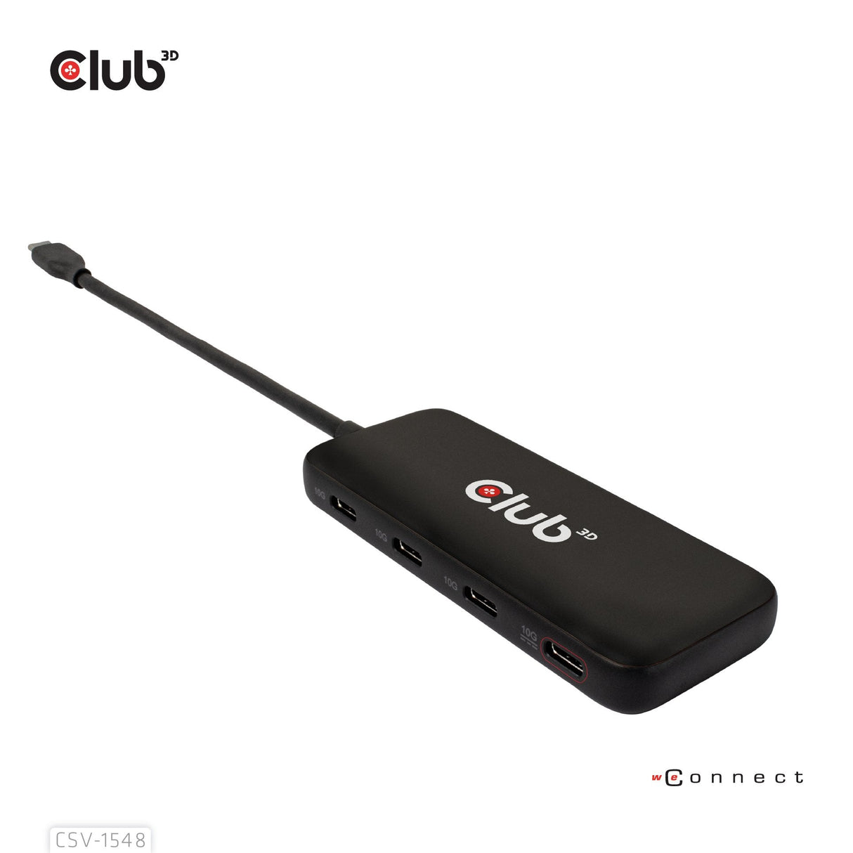 Club3d Usb-Hub Typ C > 4x Usb Typ C 10gbps + 100w Pd M H Retail