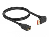 Delock Alargador Displayport Macho 90° Hacia Arriba En Ángulo A Hembra De 8k 60 Hz 1 M