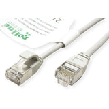Roline Verde U Ftp Cable De Red Cat.6a (Class Ea), Lsoh, Slim, Grau, 0,15 M