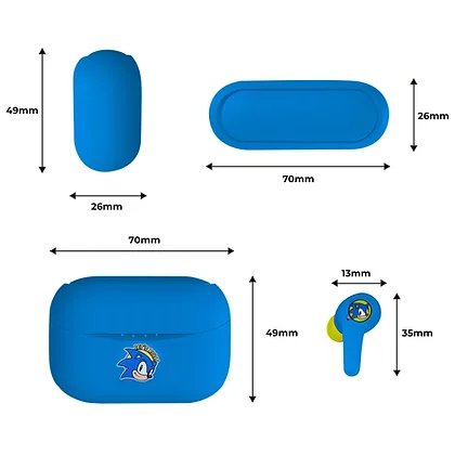 Auriculares Inalambricos Sonic The Hedgehog Sega Classics