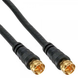 Cable Inline Sat Premium 2x Blindado 2x F-Plug >85db Negro 15m