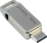EAN 5908267960257 - Goodram ODA3 unidad flash USB 32 GB USB Type-A / USB Type-C 3.2 Gen 1 (3.1 Gen 1) Plata imagen 2
