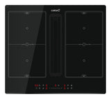Placa De Inducción Cata Ias 6024, 59 Cm, 4 Zonas De Cocción, 9 Niveles De Potencia + Booster, A+, Máxima Extracción 673,2 M³ H, Negra